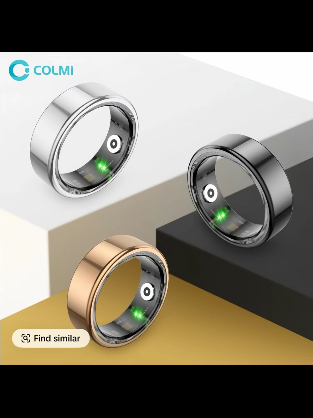 Smart Health Ring - Black